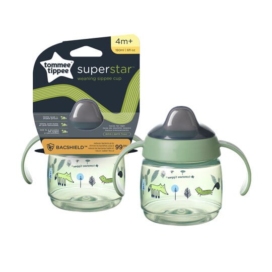 Tommee Tippee Superstar Sippee Weaning Cup, Babies Sippy Bottle, 190 ml A image number 1